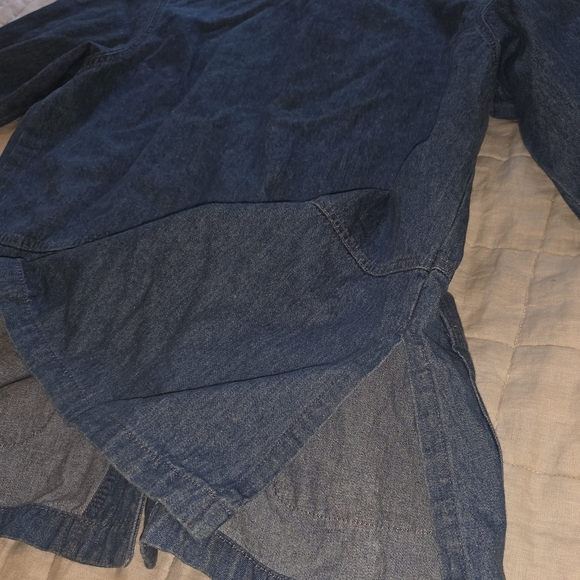 VTG Willowbend Denim Chore Field Coat Utility Jacket Womens L barn‎ jacket farm - Picture 9 of 9